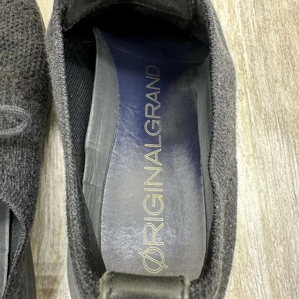Cole Haan Grand OS Mens Size 11.5M Gray‎ Oxford Knit Lace Up Comfort Shoes